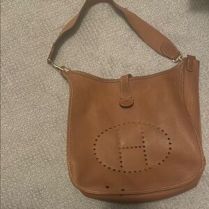 Brown Leather Shoulder Bag